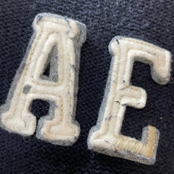 American Eagle Outfitters Men's Dark Blue Cardigan - Picture 4 of 6